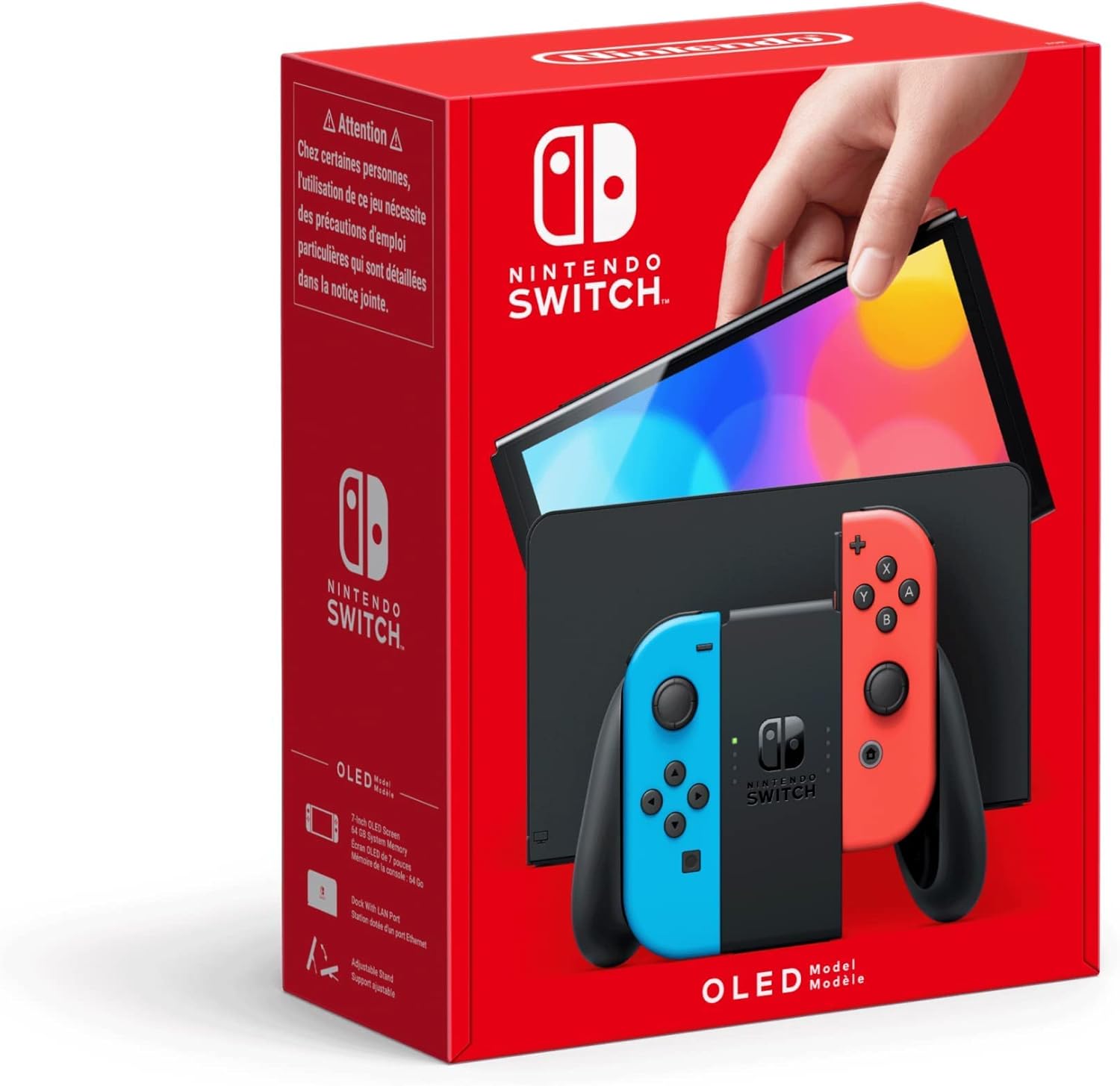 71O4rtiSpqL._AC_SL1500.jpg Consola Nintendo Switch OLED Azul/Rojo - Imagen 1